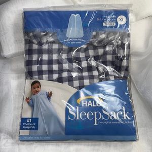 Halo Sleep Sack for Baby XL 18-24 Months, Navy Blue & White